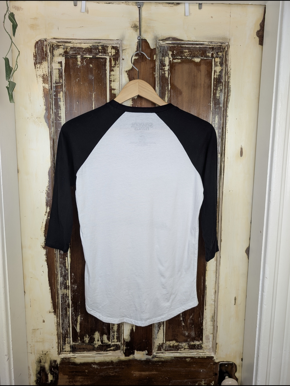 Stranger Things Official Raglan Shirt S/M Black White 3/4 Sleeve Baseball Tee - Picture 4 of 4